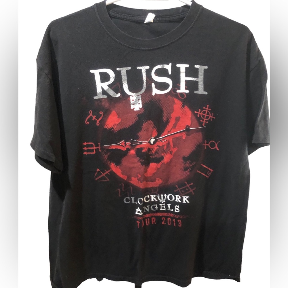 Rush double sided concert tee Clockwork Angels Tour 2013 Med